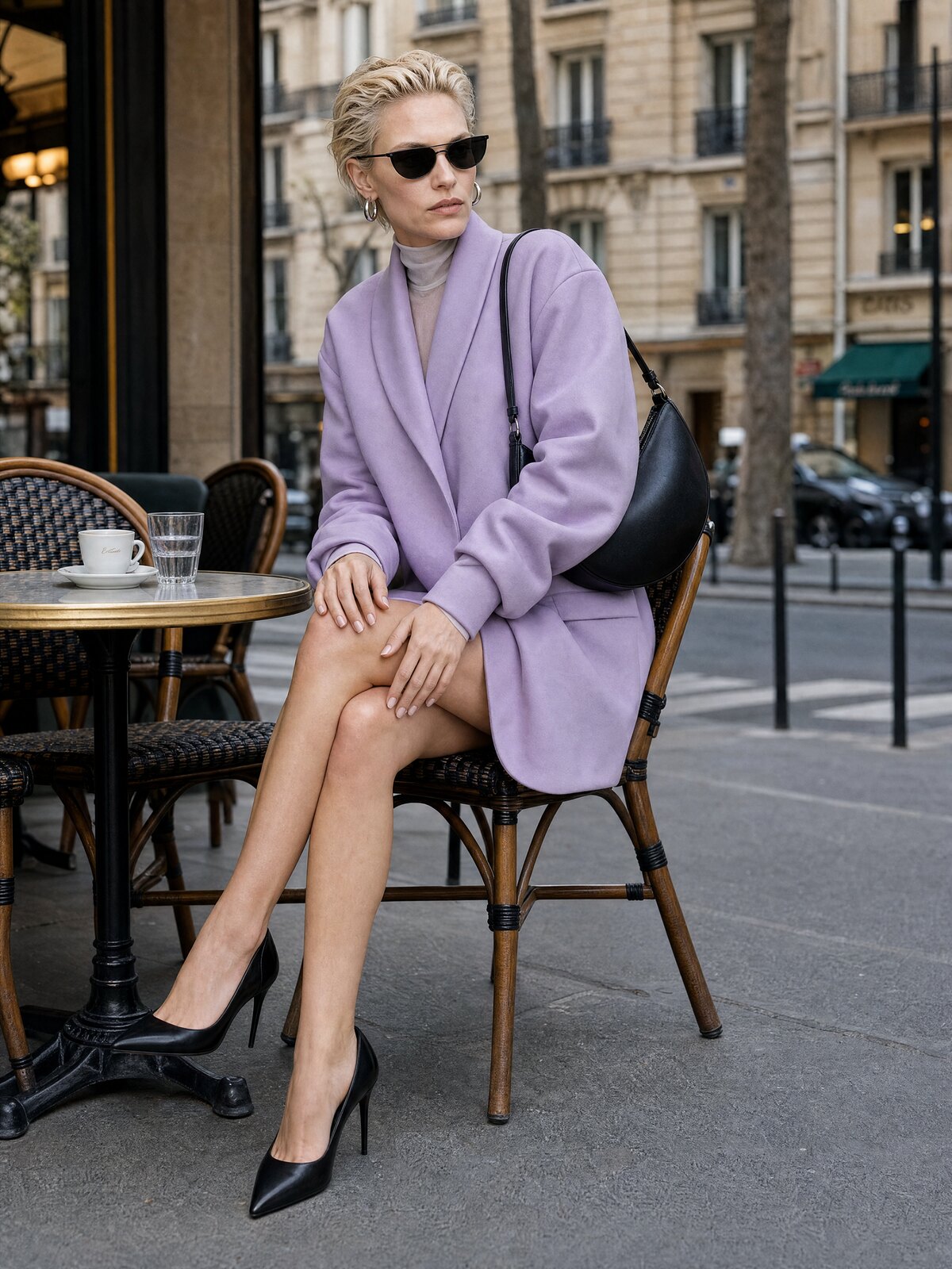 At the café terrace