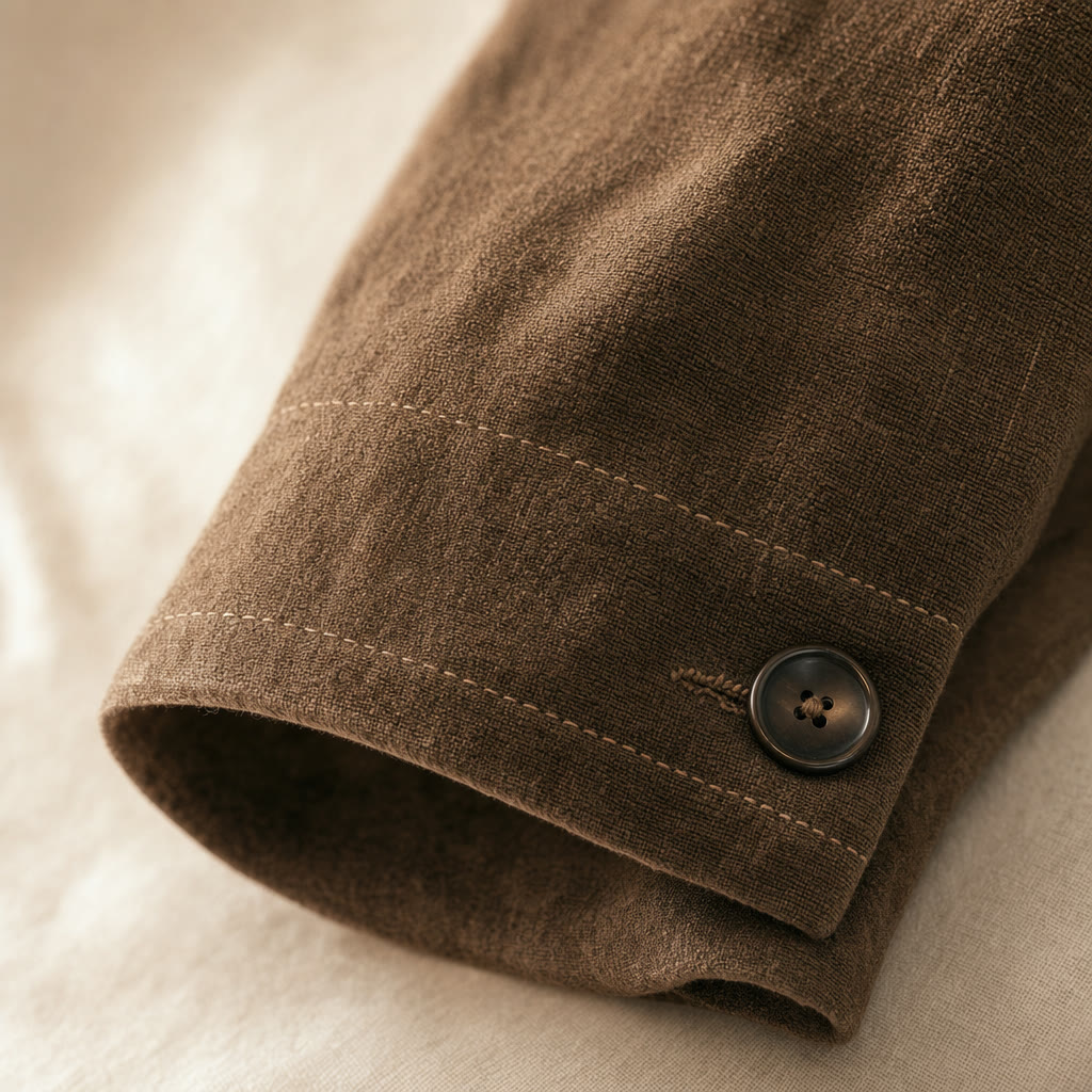 Cuff with corozo button