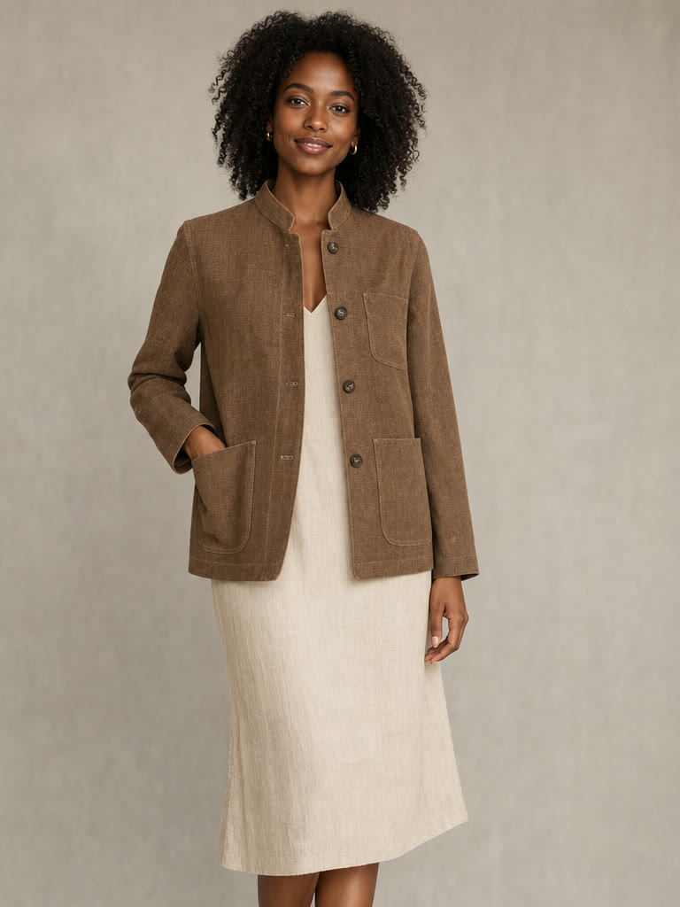 Amara wearing the Léonie Jacket
