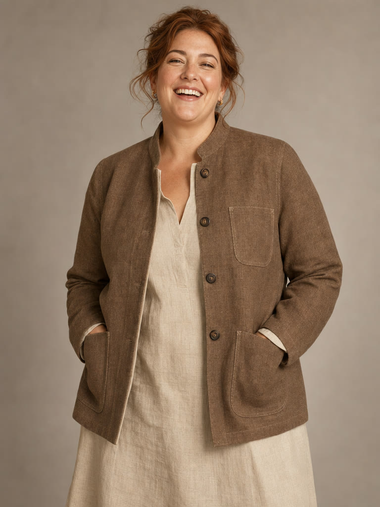 Greta wearing the Léonie Jacket