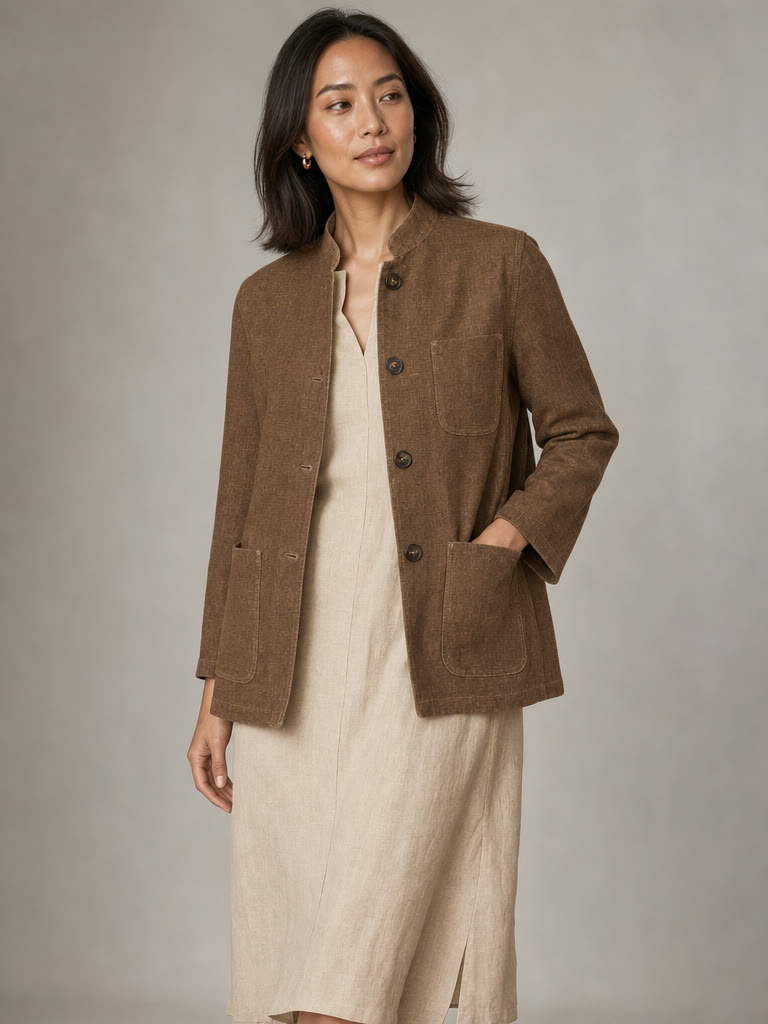 Mei wearing the Léonie Jacket